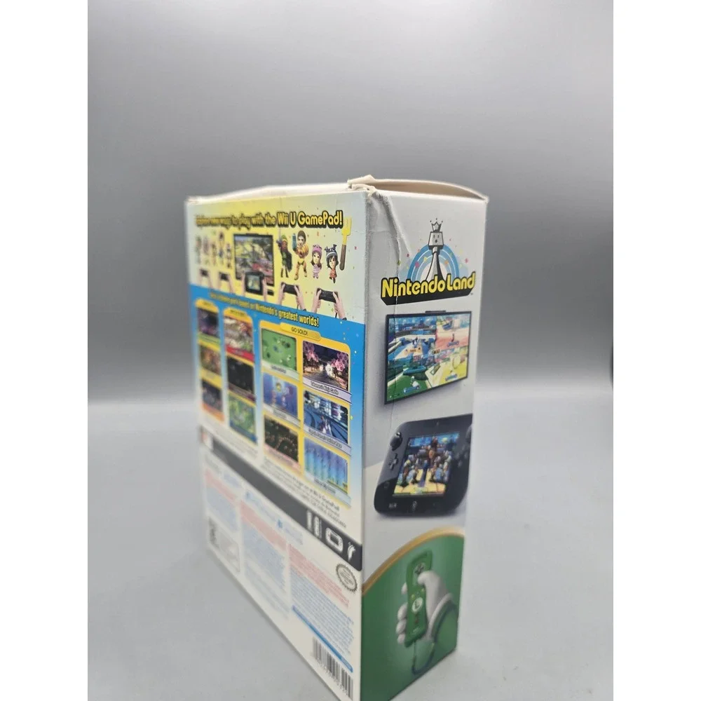 Nintendo Land Wii U Luigi Green Wii Remote Plus Controller Bundle Game CIB